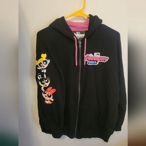 Warner Bros. Powerpuff Girls Classic Fit Cozy Fleece Zip Up Hoodie